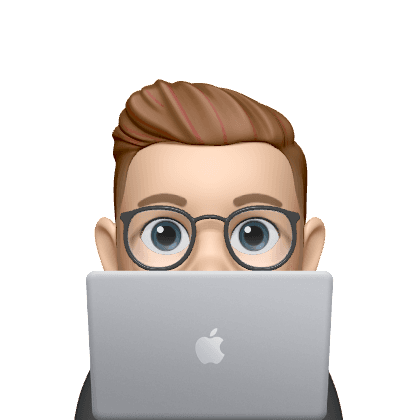 Person peeking over a computer