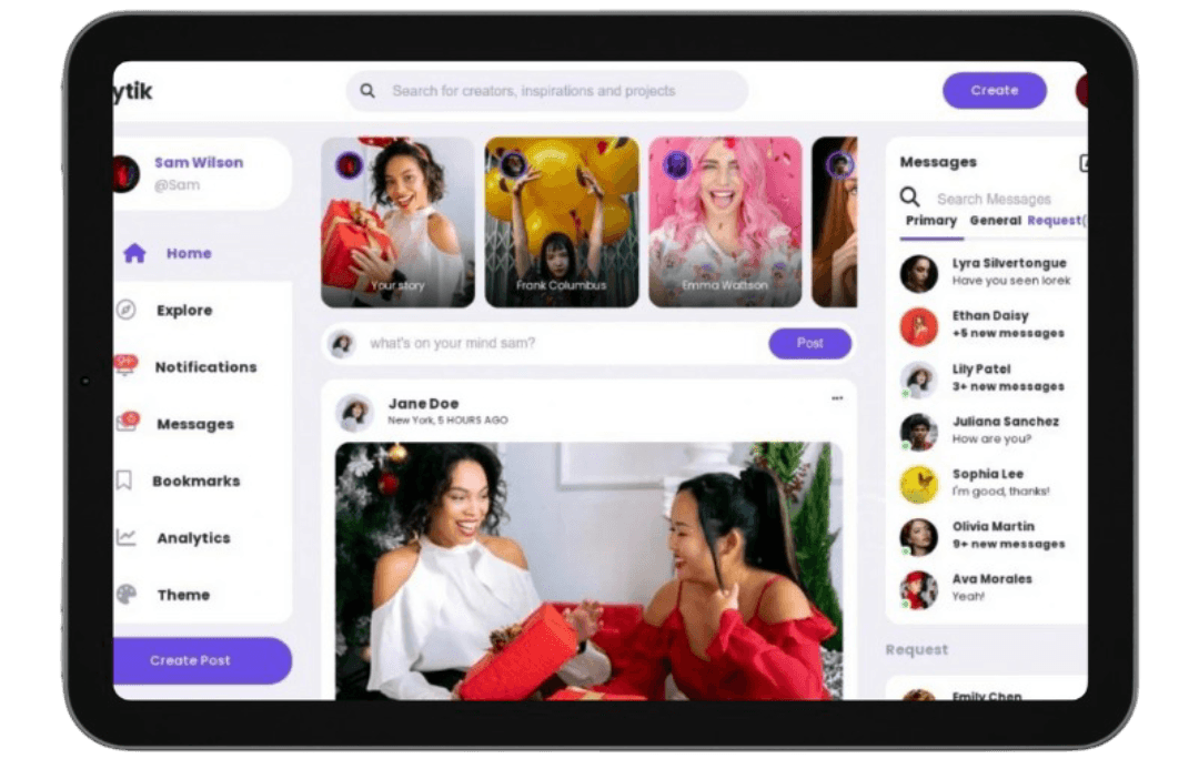 Social Media Theming Website